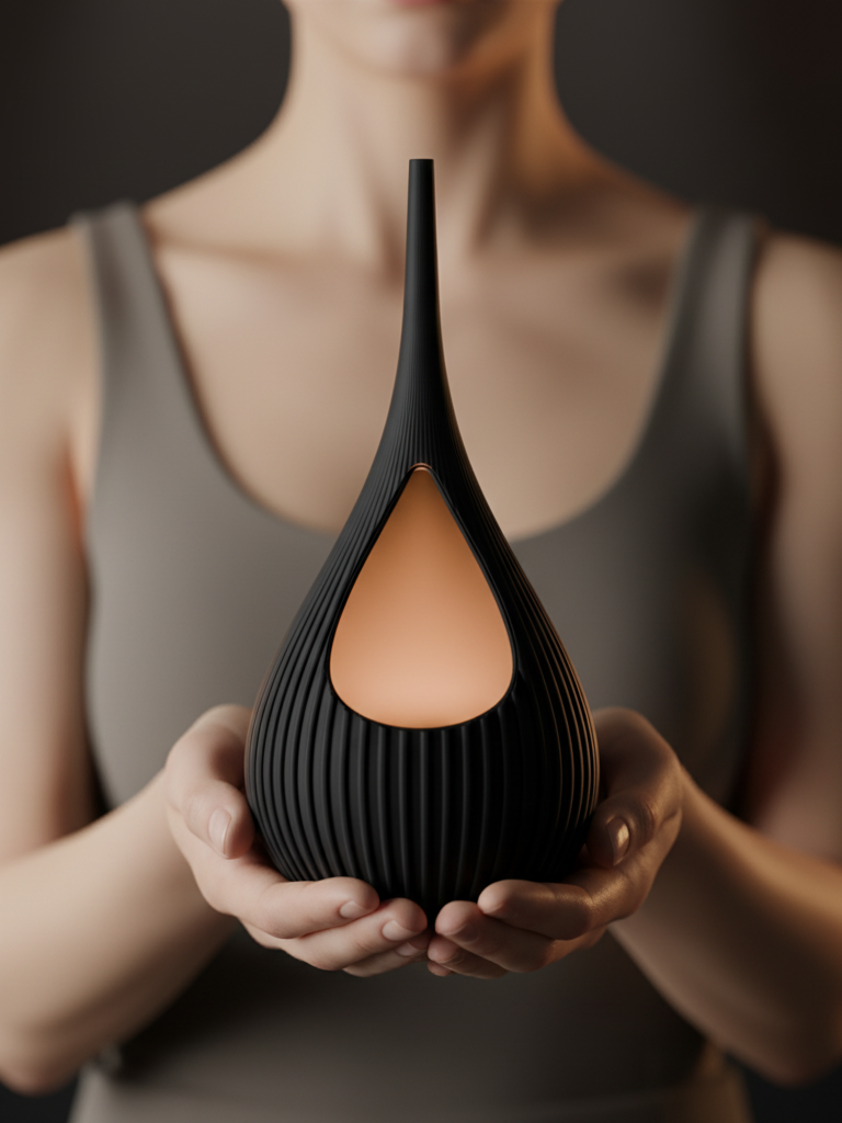 Tropfenförmige Tischlampe