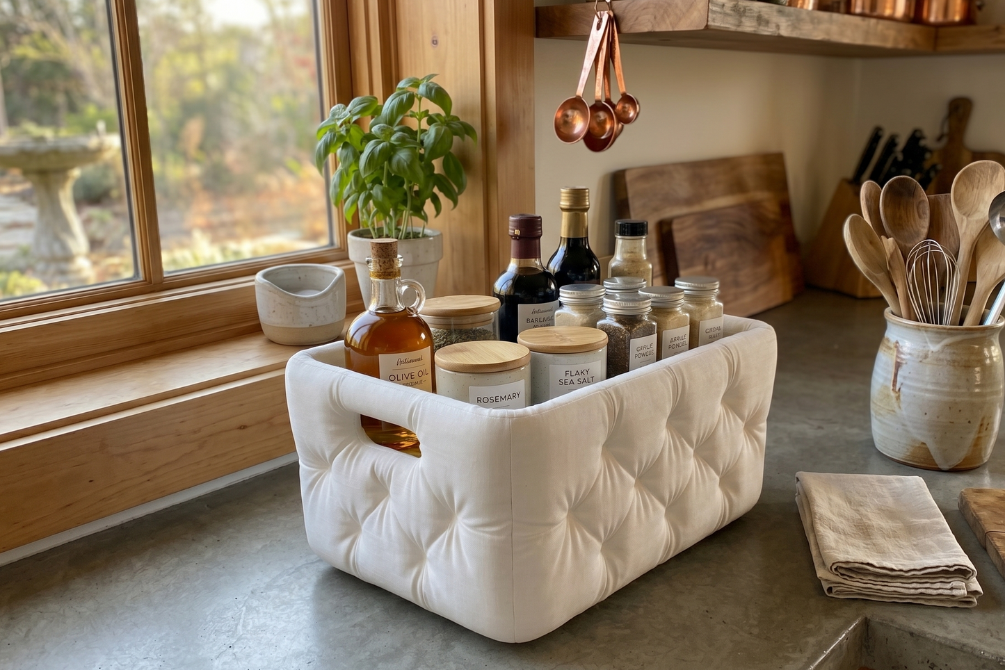 Gepolsterter Korb Organizer