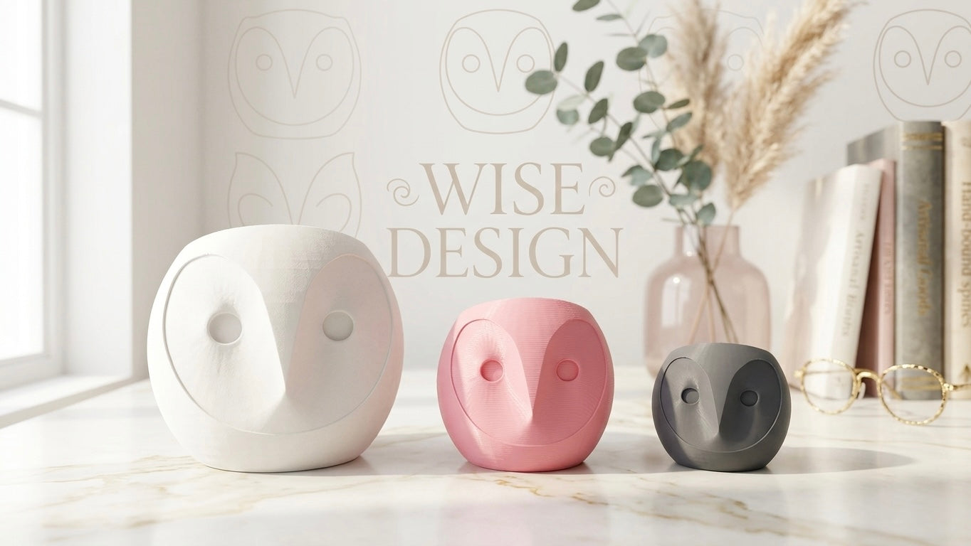 Design Eulen-Vasen-Set