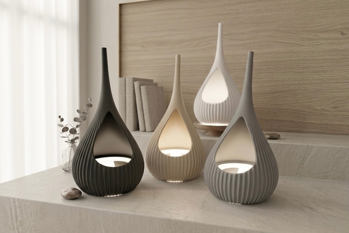 Tropfenförmige Tischlampe