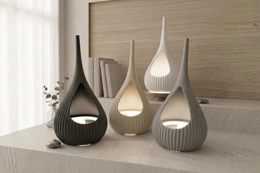 Tropfenförmige Tischlampe