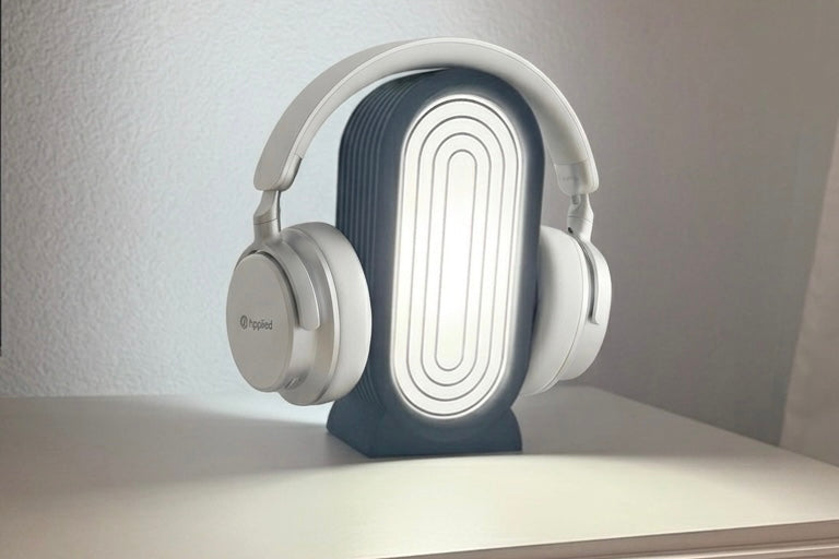 Kopfhörer-Ständer & LED Tischlampe 2 in 1