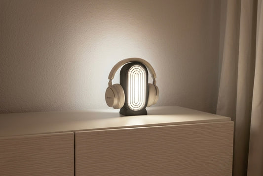 Kopfhörer-Ständer & LED Tischlampe 2 in 1