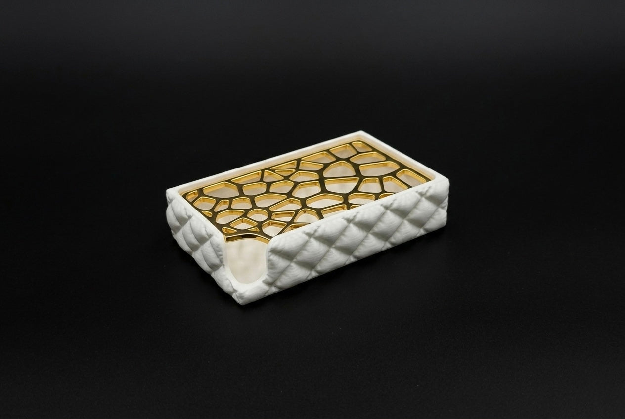 Badezimmer Organizer Set Quilt – 4 teiliges Set
