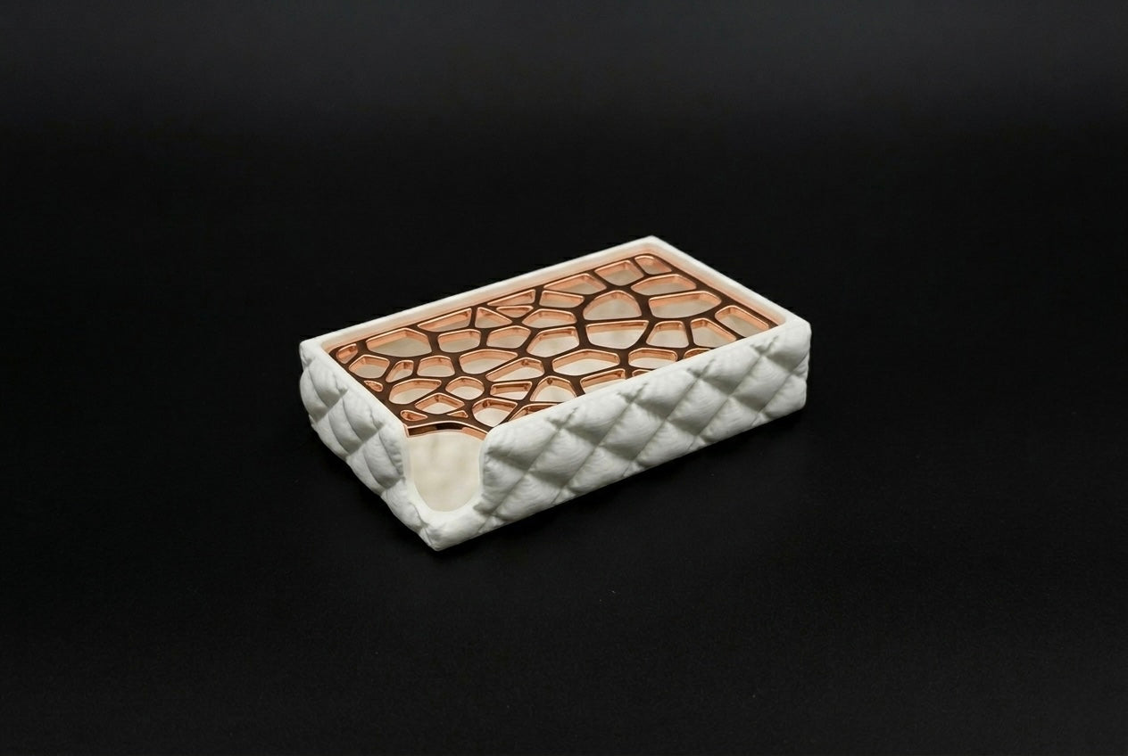 Badezimmer Organizer Set Quilt – 4 teiliges Set