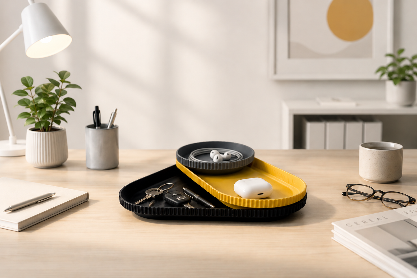Minimalistisches Organizer Trio