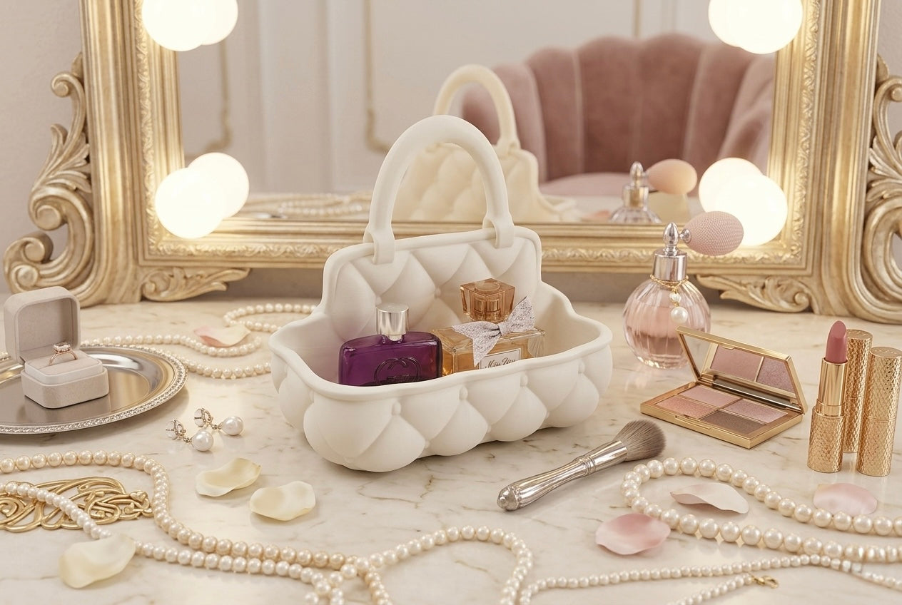 Gesteppte Taschen-Organizer – Parfüm-, Schmuck- & Accessoires-Halter