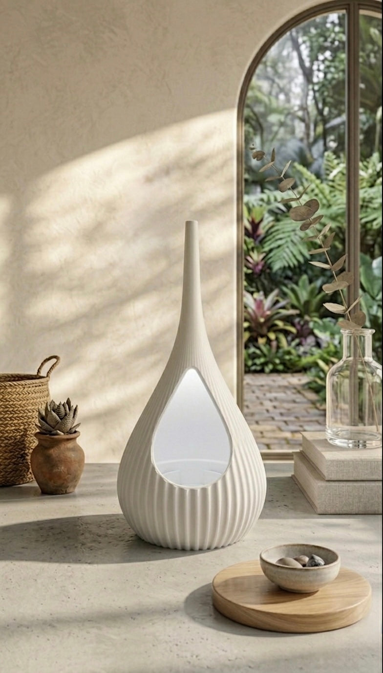 Tropfenförmige Tischlampe