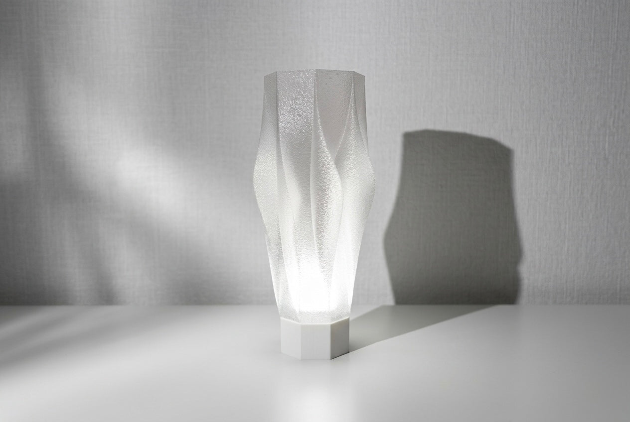 Design-Tischlampe aus Kristall